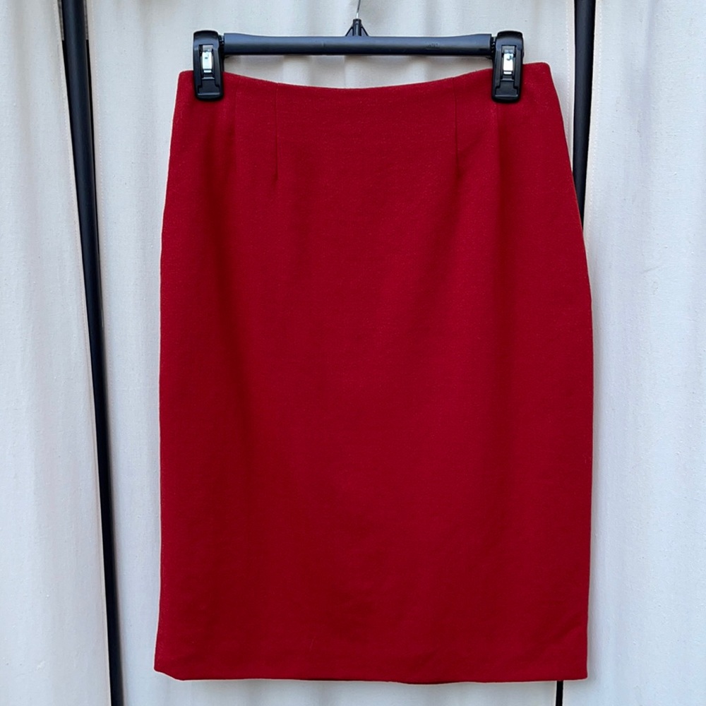 Vintage Red Pencil Skirt